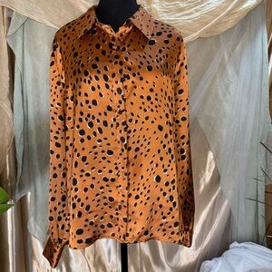 Daniel Rainn Animal Print Blouse